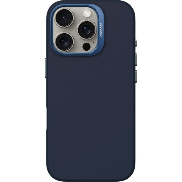 Decoded Decoded AntiMicrobial Silicone Backcover - silikonowa obudowa ochronna do iPhone 16 Pro Max kompatybilna z MagSafe (blue print) 14156991 8721145001098