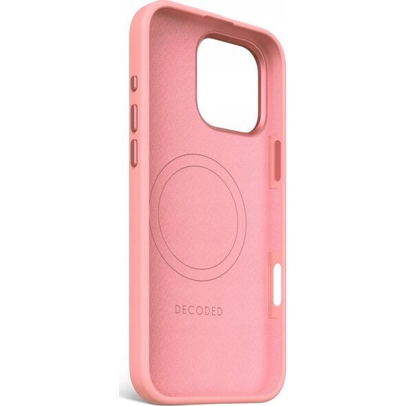 Decoded Decoded AntiMicrobial Silicone Stacks Backcover - silikonowa obudowa ochronna do iPhone 16 Pro Max kompatybilna z MagSafe (bubble gum) 14156994 8721145001692