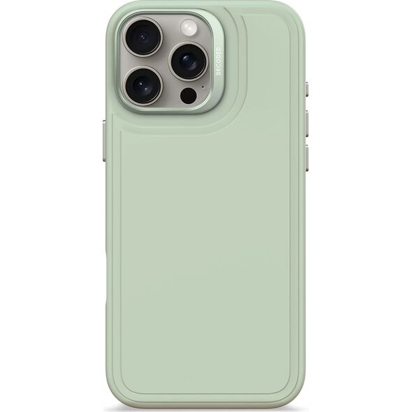 Decoded Decoded AntiMicrobial Silicone Stacks Backcover - silikonowa obudowa ochronna do iPhone 16 Pro Max kompatybilna z MagSafe (mist green) 14156999 8721145001685
