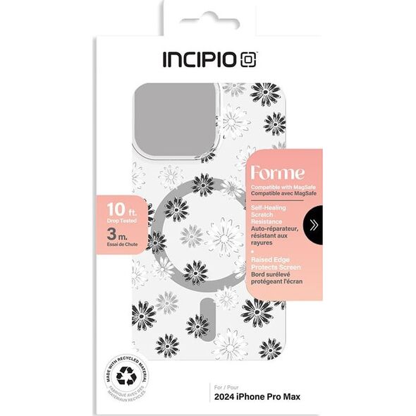 Incipio Incipio Forme MagSafe - Etui iPhone 16 Pro Max (Ditzy Floral Silver) 14157190 810006547474