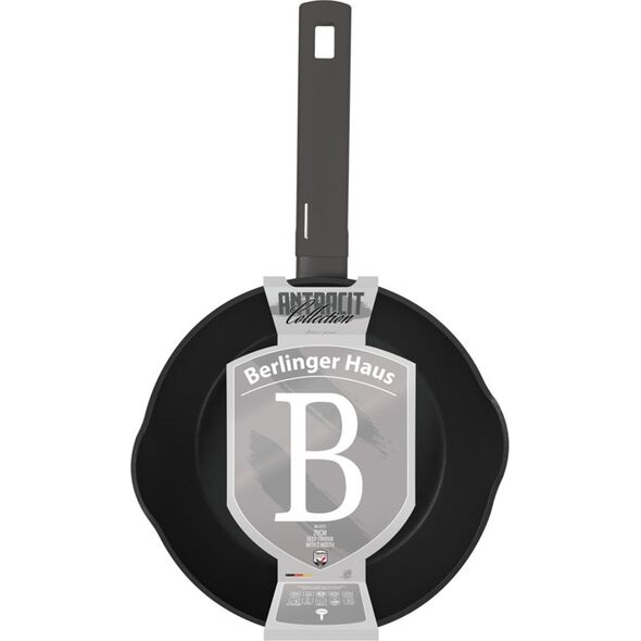 Patelnia Berlinger Haus GŁĘBOKA PATELNIA TYTANOWA 28cm BERLINGER HAUS BH-8121 ANTRACIT 14159011 5999108467448