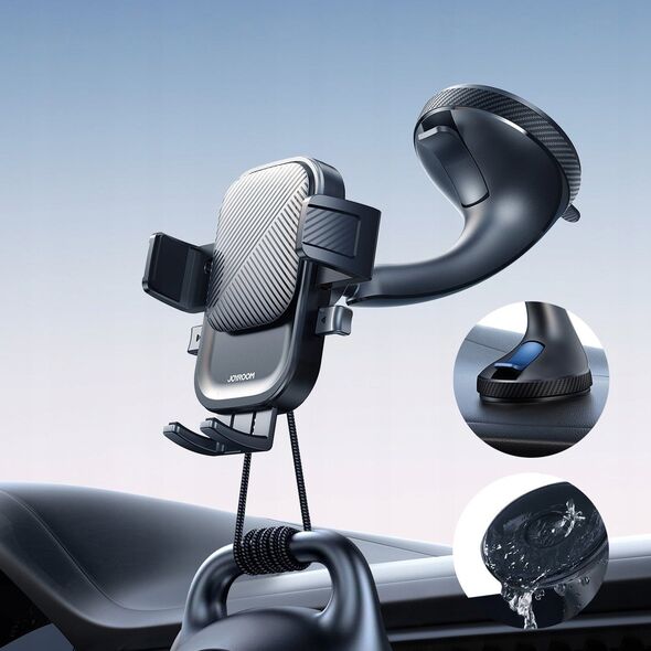 Joyroom Uchwyt Joyroom JR-OK6 zaciskowy na telefon na szybę - czarny 14165792 6956116710736