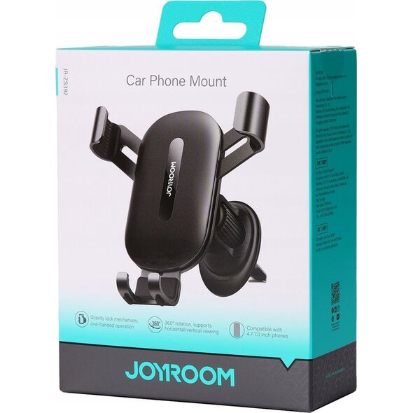 Joyroom Uchwyt Joyroom JR-ZS392 na telefon grawitacyjny na kratkę nawiewu - czarny 14165793 6956116711030