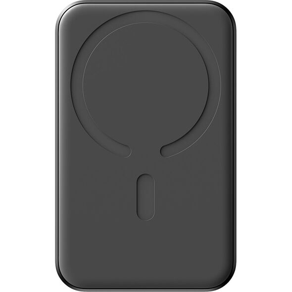 Powerbank Joyroom Powerbank Joyroom JR-W020 Mini 5000mAh USB-A USB-C indukcyjny 20W - czarny + kabel USB-C / USB-C 14165800 6956116713300