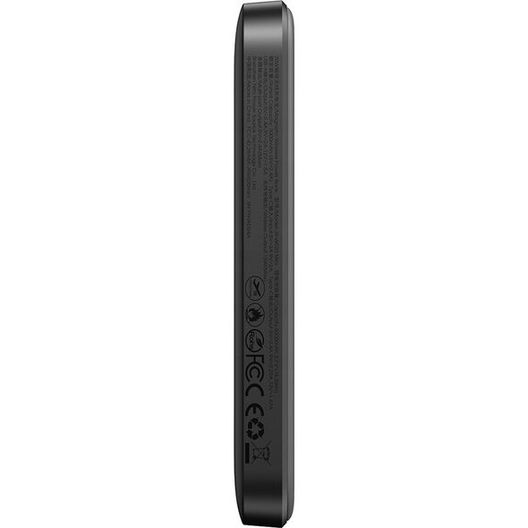 Powerbank Joyroom Powerbank Joyroom JR-W020 Mini 5000mAh USB-A USB-C indukcyjny 20W - czarny + kabel USB-C / USB-C 14165800 6956116713300