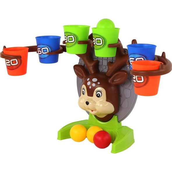 LeanToys Gra Zręcznościowa Rzucanie Piłeczką Do Celu Jelonek 14167547 5905991001966