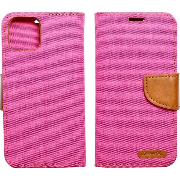 OEM Kabura CANVAS Book do IPHONE 16 Plus różowy 14167819 5903396308819