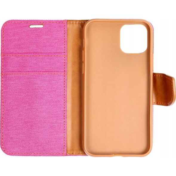OEM Kabura CANVAS Book do IPHONE 16 Plus różowy 14167819 5903396308819