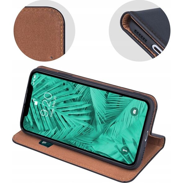 OEM Kabura SMART PRO Book skórzana do IPHONE 16 Plus czarny 14167826 5903396308895