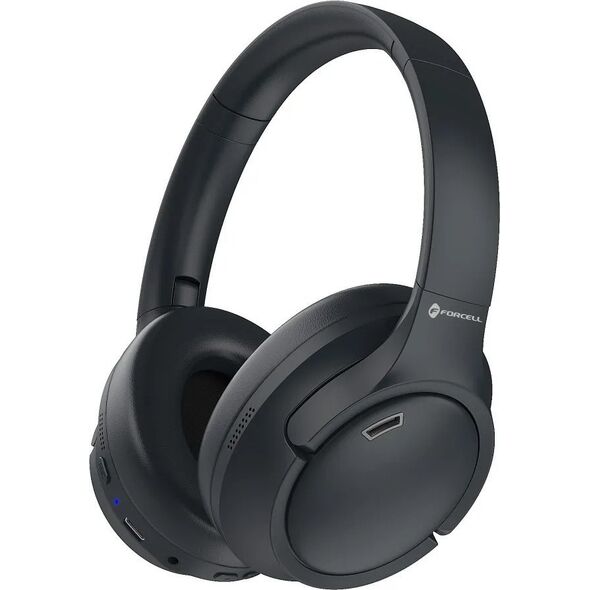 Słuchawki ForCell FORCELL F-AUDIO Vibe ANC słuchawki bezprzewodowe bluetooth nagłowne ANC + TUYA APP czarne 14168225 5903396285578