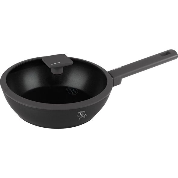 Patelnia Berlinger Haus GŁĘBOKA PATELNIA TYTANOWA 24cm BERLINGER HAUS BH-8122 ANTRACIT 14171434 5999108467462