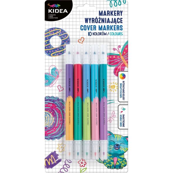 Derform MARKER WYROZNIAJACY 2STR 10KOL DERF KIDEA B/C 14172334 5906601700132