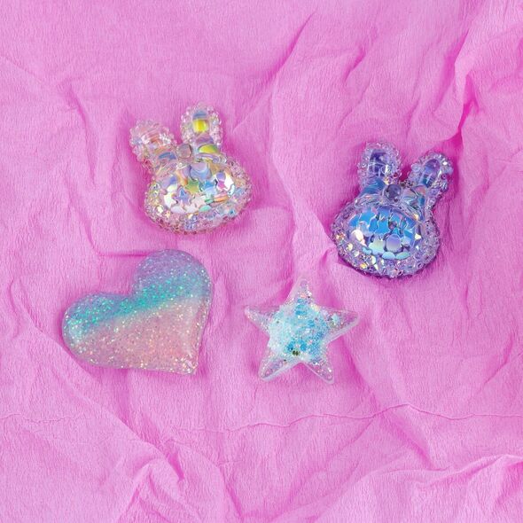 Derform MAGNES BUNNY CEKIN/BROK MIX 4SZT DERF KIDEA B/C 14172338 5906601700354