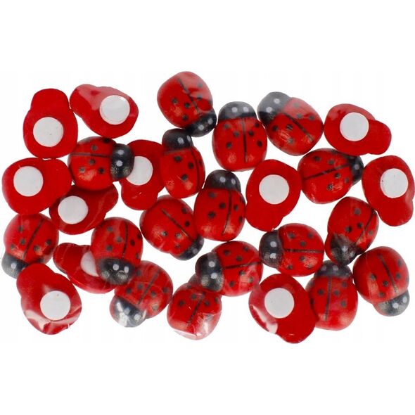 Craft with Fun OZDOBA DEK DREW BIEDRONKA 15MM 28SZT CF 12/288 14173778 5908275179313