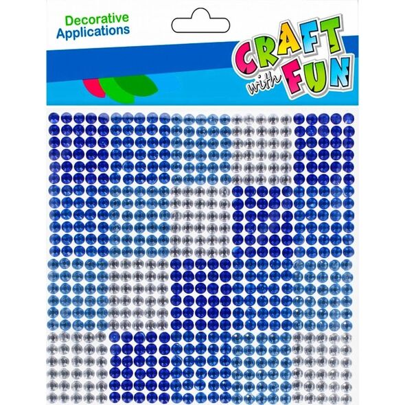 Craft with Fun OZDOBA DEK KRYSZT SPRZYL 10X10 CF NIEBISKIE 12/1 14173911 5908275176442
