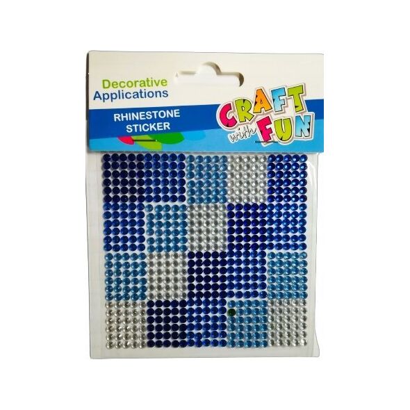 Craft with Fun OZDOBA DEK KRYSZT SPRZYL 10X10 CF NIEBISKIE 12/1 14173911 5908275176442