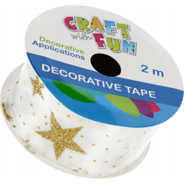Craft with Fun OZDOBA BN TASMA OZD BIA/ZLO BROK 4CMX2M CF24/144 14174012 5904335885606