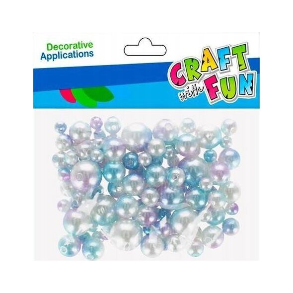 Craft with Fun OZDOBA DEK KORALIKI PERLY MIX 100SZT CF 12/288 14174014 5904335884920