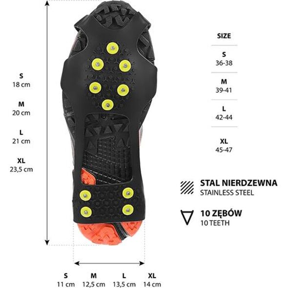 Nils Extreme NC1702 CZARNE NAKŁADKI ANTYPOŚLIZGOWE ROZM. L NILS CAMP 14174849 5907695546651