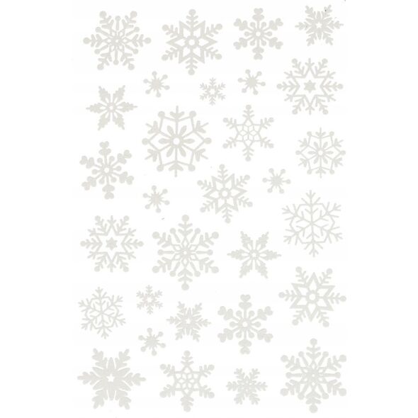Craft with Fun OZDOBA BN NAKLEJKI NA SZYBE GWIAZ 30SZT CF12/288 14174927 5904335883732