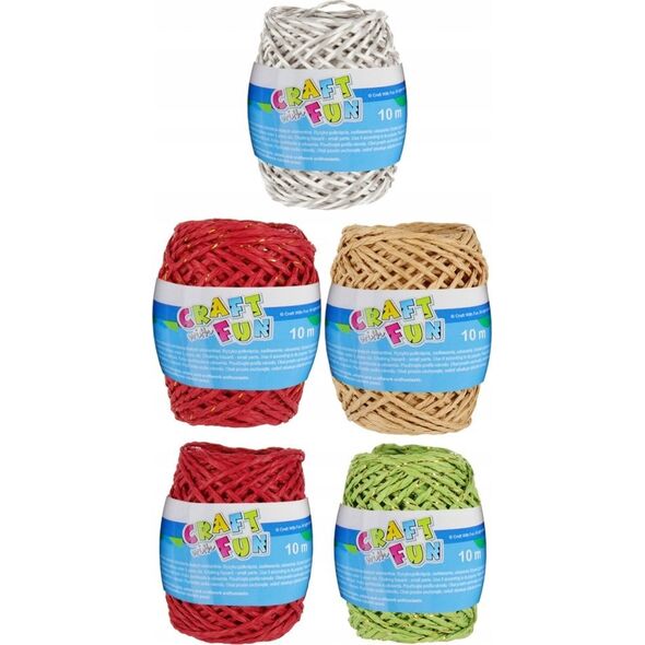 Craft with Fun OZDOBA DEK SZNUREK 10M 4MIX SZPUL CF DISP20/100 14177379 5904335884074