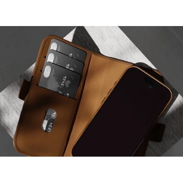 dbramante dbramante1928 Lynge MagSafe - skórzana obudowa ochronna do iPhone 16 Pro Max kompatybilna z MagSafe (black) 14178051 5711428063106
