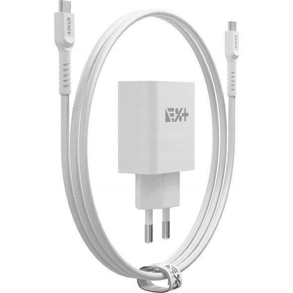 Ładowarka NEXT ONE NEXT ONE Ładowarka sieciowa 20W PD 1xUSB-C z kablem USB-C white 14178325 5940714051330