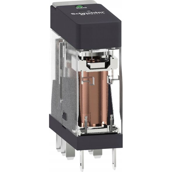 SCHNEIDERE Przekaźnik Schneider Harmony RXG23BD interfejsowy ze standardową obudową LED 2C/O 5A, 24V DC czarny 14178448 3606480689284