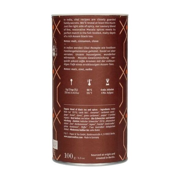 Paper &amp| Tea Paper & Tea - Hariman Classic Chai -  Herbata sypana - Puszka 100g 14179182 4055743015978
