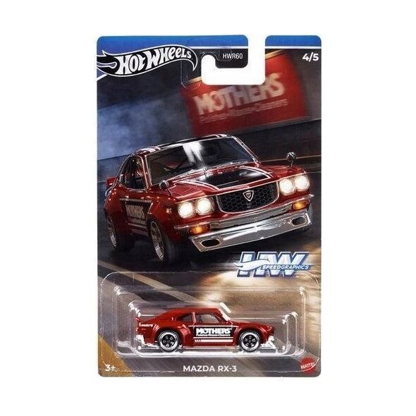 Mattel HW SAMOCHODZIK SPEED GRAPHICS MIX HWR60 B/C24 14182838 194735219285