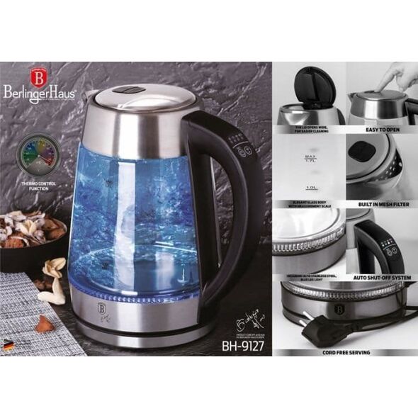 Berlinger Haus CZAJNIK ELEKTRYCZNY 1,7L BERLINGER HAUS BH-9127 REGULACJA TEMPERATURY 14189840 5999108418570