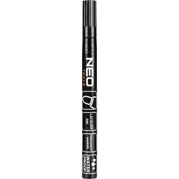 Neo Marker budowlany, czarny, permanentny, wodoodporny, lakierowy, aluminiowy, 4 szt 14196186 5907558475968