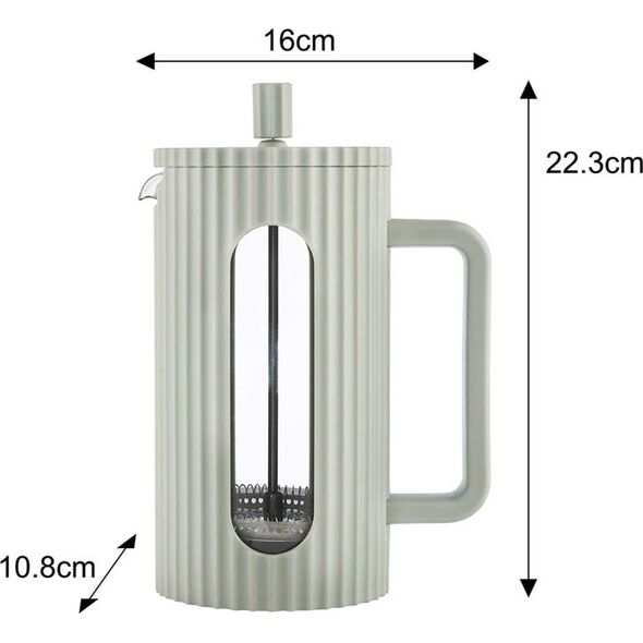 Klausberg ZAPARZACZ TŁOKOWY DO KAWY/HERBATY 1000ml KLAUSBERG KB-7755 ZIELONY 14198938 5908287277557