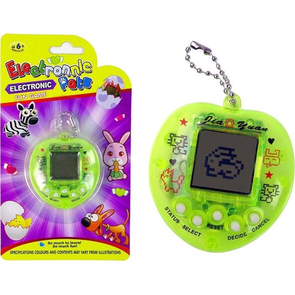 LeanToys Gra Elektroniczna Tamagotchi Zwierzątko Żółta LEAN Toys 14200081 5905214977153