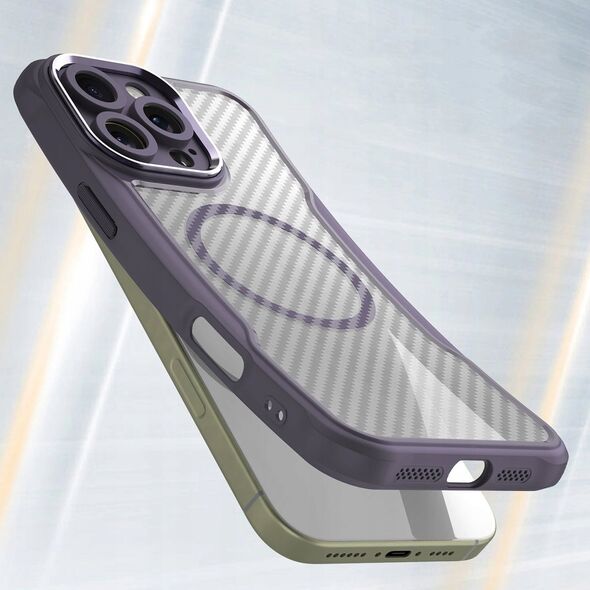 Hurtel Etui silikonowe Leading Series MagSafe do iPhone 16 Pro Max - fioletowe 14202318 5907769365164