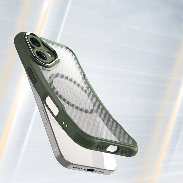 Hurtel Etui silikonowe Leading Series MagSafe do iPhone 16 Plus - zielone 14202320 5907769365188
