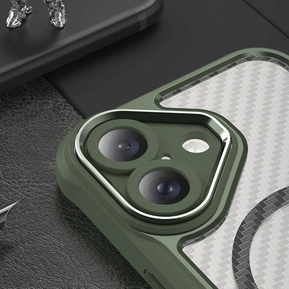 Hurtel Etui silikonowe Leading Series MagSafe do iPhone 16 Plus - zielone 14202320 5907769365188
