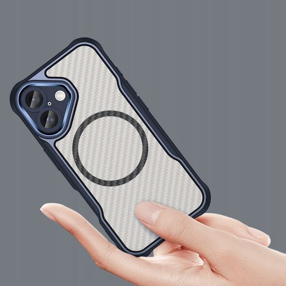 Hurtel Etui silikonowe Leading Series MagSafe do iPhone 16 Plus - niebieskie 14202328 5907769365102