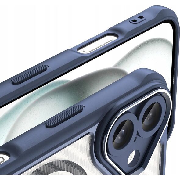 Hurtel Etui silikonowe Leading Series MagSafe do iPhone 16 Plus - niebieskie 14202328 5907769365102