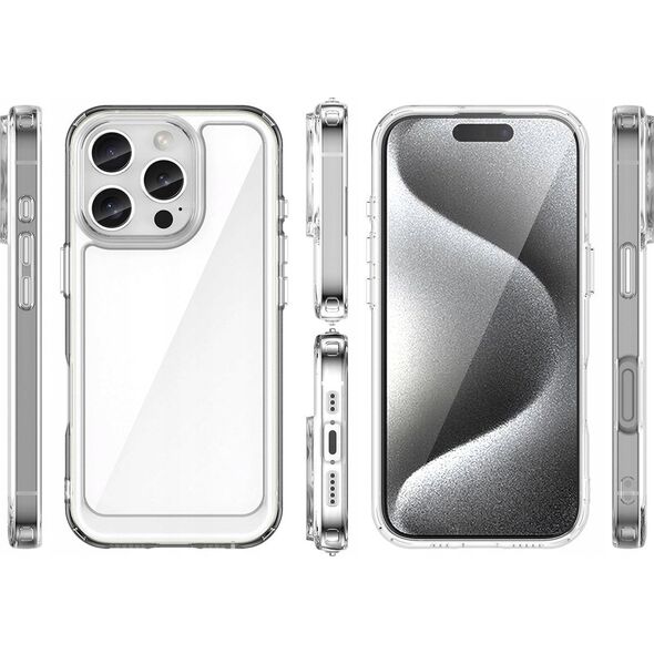 Hurtel Etui Outer Space Case z żelową ramką do iPhone 16 Pro Max - przezroczyste 14202348 5907769365041