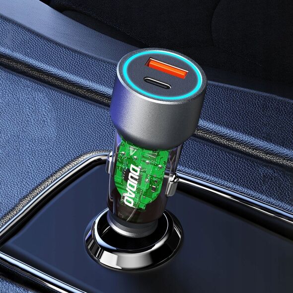 Ładowarka Dudao Ładowarka samochodowa Dudao R4T 30W USB-A / USB-C - szara 14203625 6976625332687