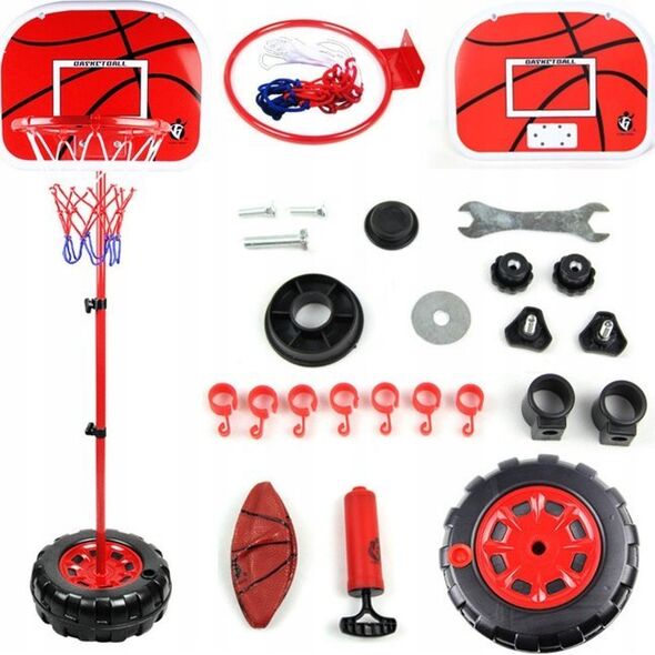 LeanToys Kosz Do Koszykówki Regulowany Piłka Pompka 1.7M LEAN Toys 14203744 5905991031130