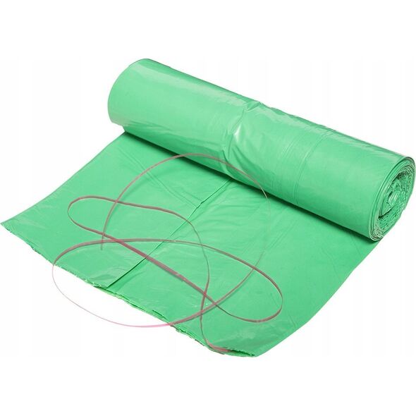 Neo Worki na odpady 120 L, zielone z taśmą, 40 mic, 10 szt. 14203758 5906692015924