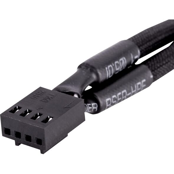 Thermaltake 4-pin - 4-pin x2, 0.11m, Czarny (AC-060-CO1OTN-F1) 14204274 4713227530736