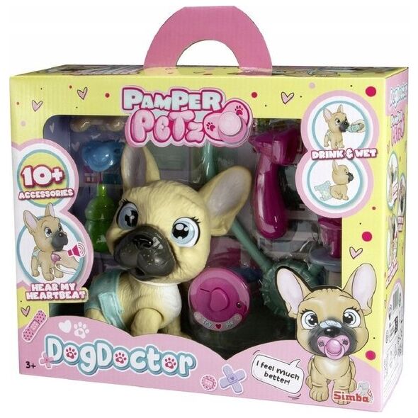 Simba Pamper Petz Weterynarz zestaw z pieskiem z pieluszkowego gangu Simba 14204539 4006592093051
