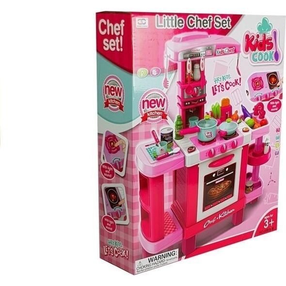 LeanToys Duża Kuchnia dla dzieci Toster Ekspres Różowa LEAN Toys 14204671 5905323219663