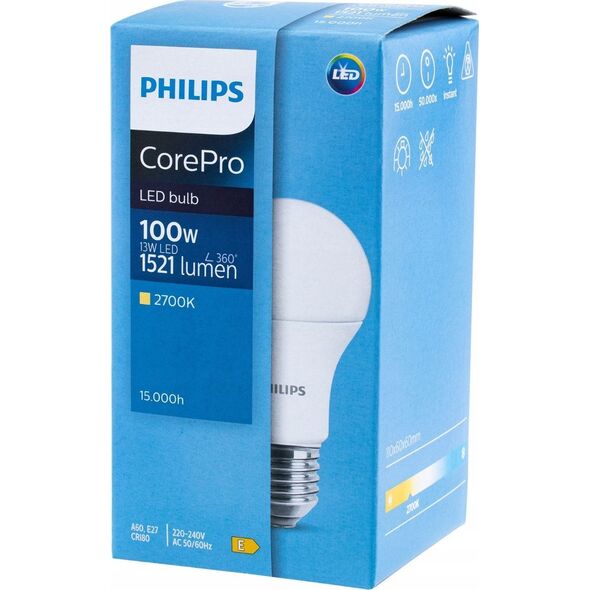 Piłap Żarówka LED Philips 929001234502 13-15W (100W) E27 A67 1521lm 2700K 14205162 8720169169012