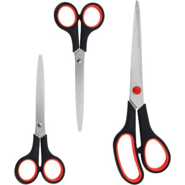 LeanToys Zestaw Nożyczek Biurowe Uniwersalne 3szt. 14206139 5905991029878
