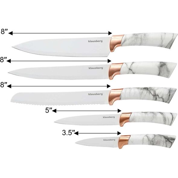 KingHoff ZESTAW 5 NOŻY KUCHENNYCH W STOJAKU KINGHOFF KH-7800 14206481 5908287278004
