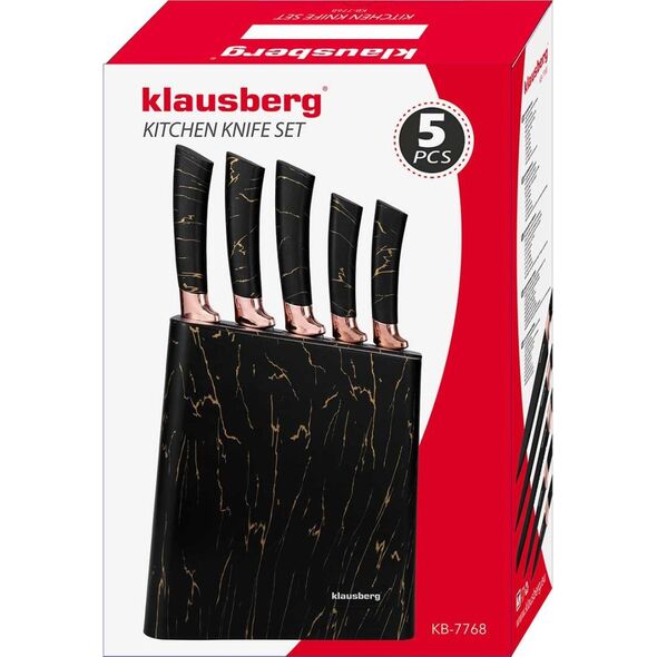 KingHoff ZESTAW 5 NOŻY KUCHENNYCH W BLOKU KINGHOFF KH-7768 14206502 5908287277687